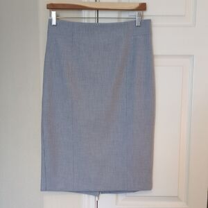 Ann Taylor Elegant Gray Pencil Skirt